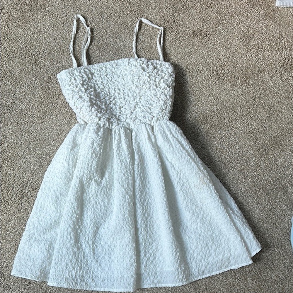 American Age White Sleeveless Sundress